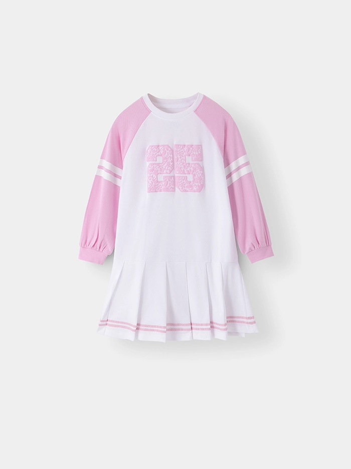 Váy Liền Dài Tay Bé Gái DDG25F003R