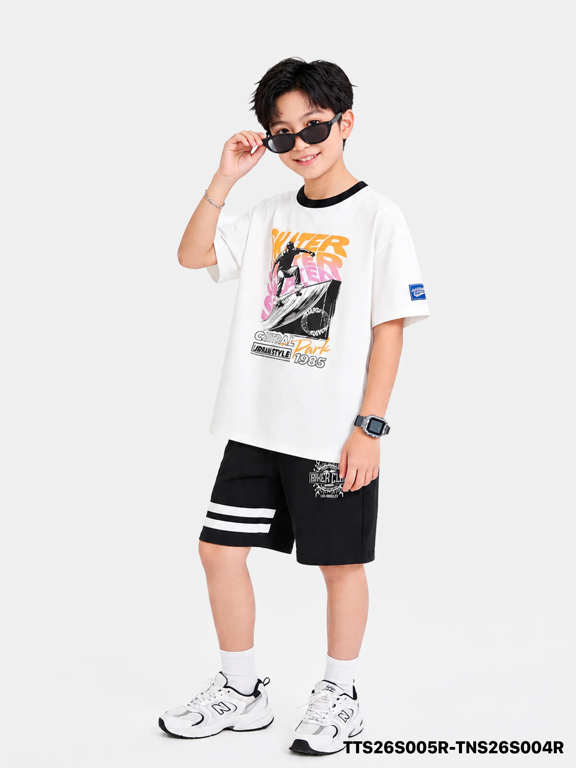 Áo Thun Không Cổ Bé Trai TTS26S005R