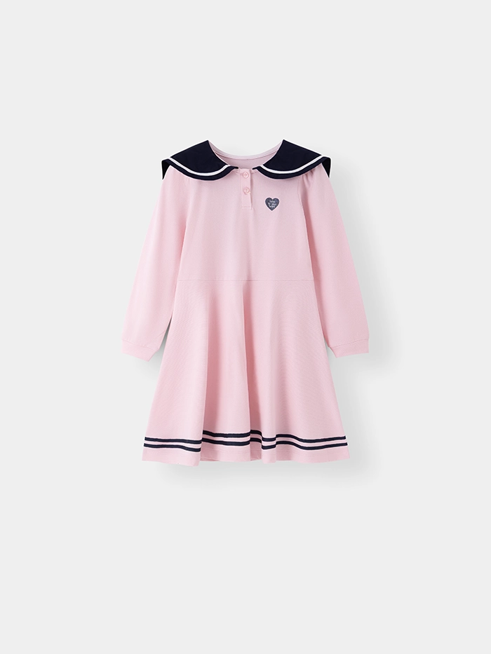 Váy Liền Dài Tay Bé Gái DDG25F001R