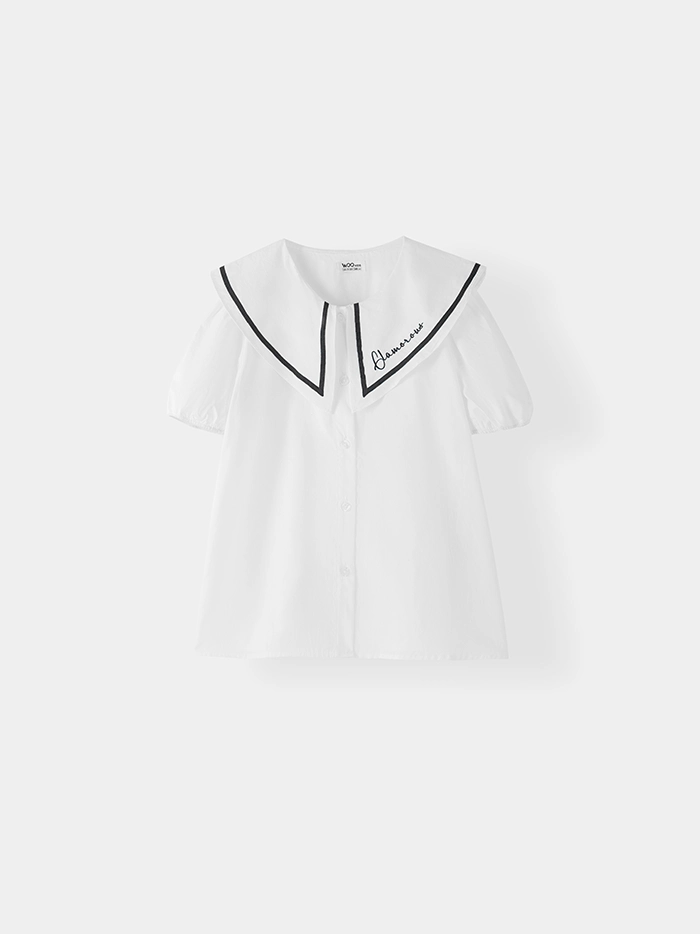 Áo Sơ Mi Cộc Tay Bé Gái ESS25S001R