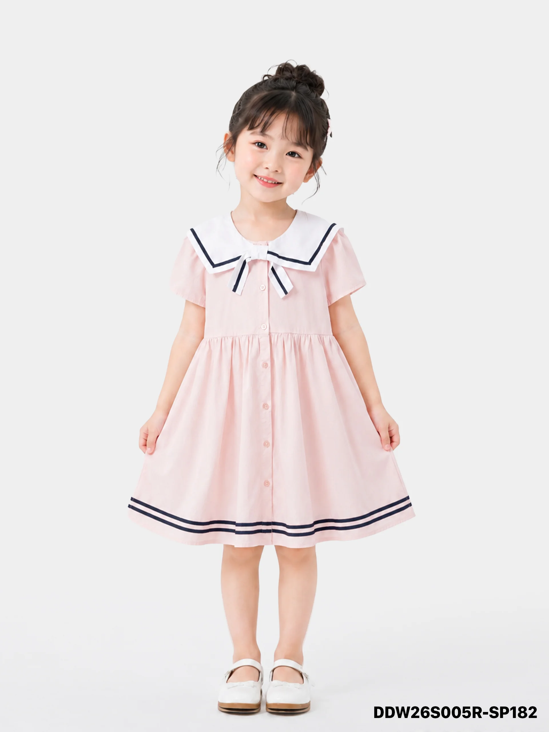 Váy Liền Dệt Thoi Bé Gái DDW26S005R