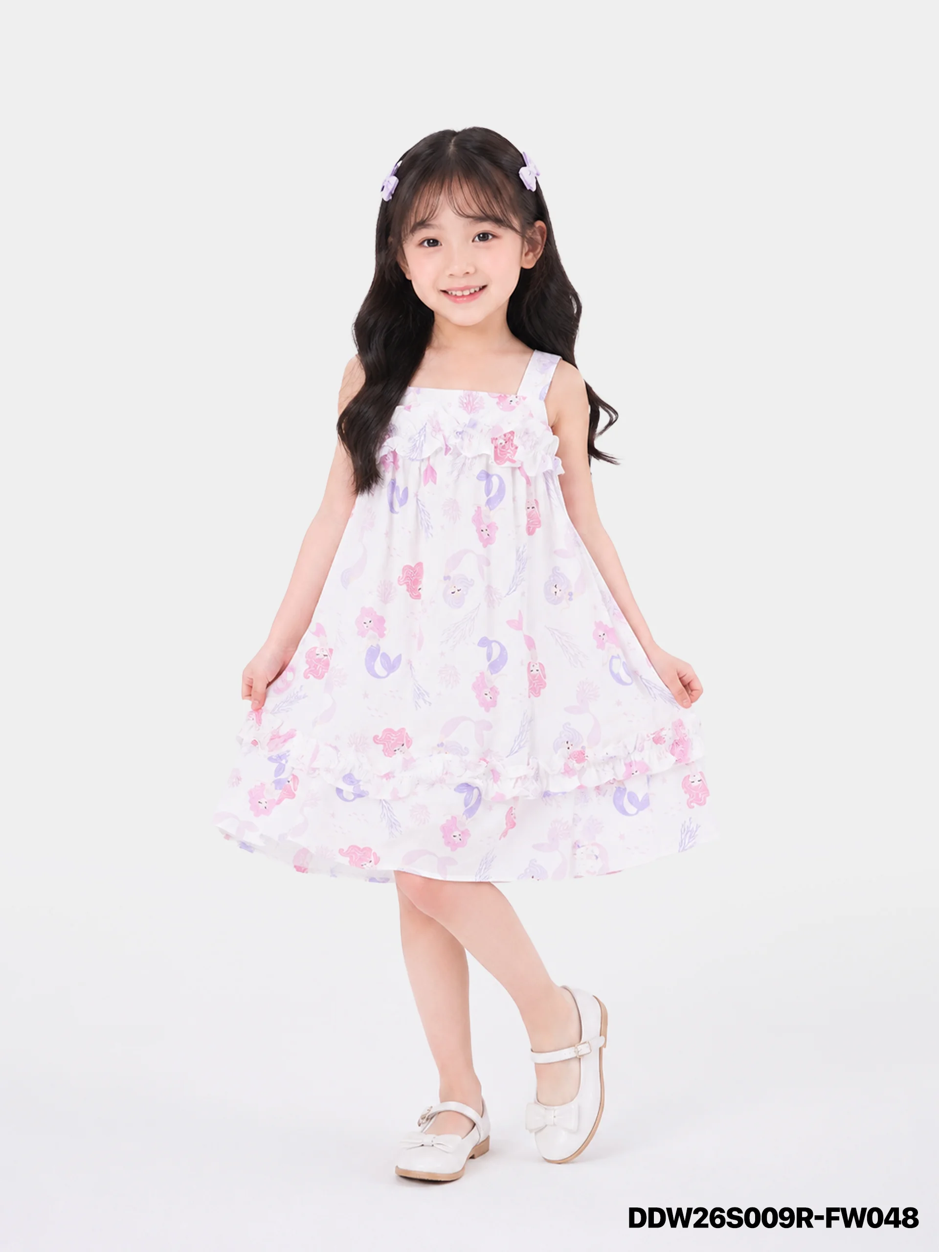 Váy Liền Dệt Thoi Bé Gái DDW26S009R