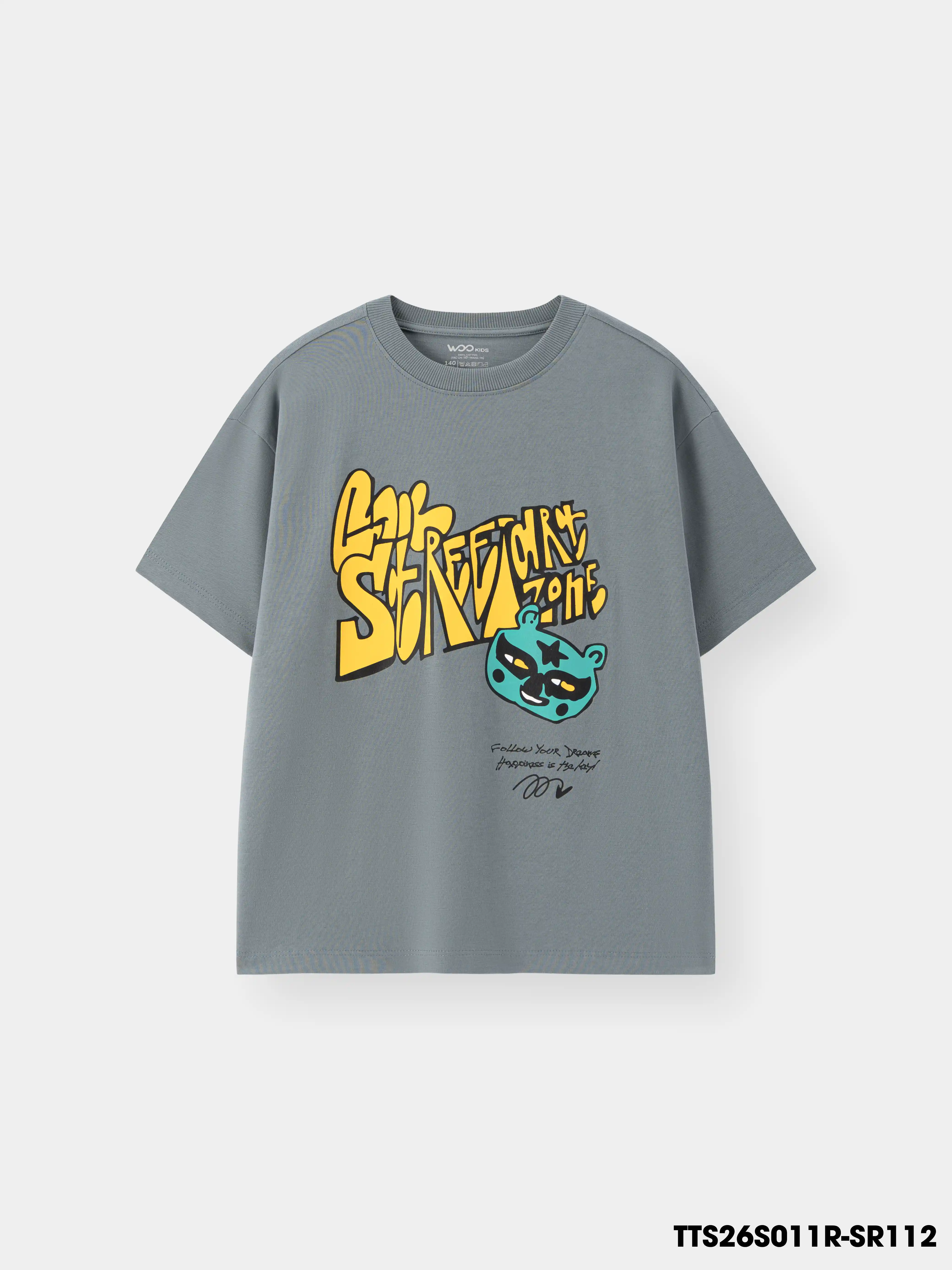 Áo Thun Không Cổ Bé Trai TTS26S011R