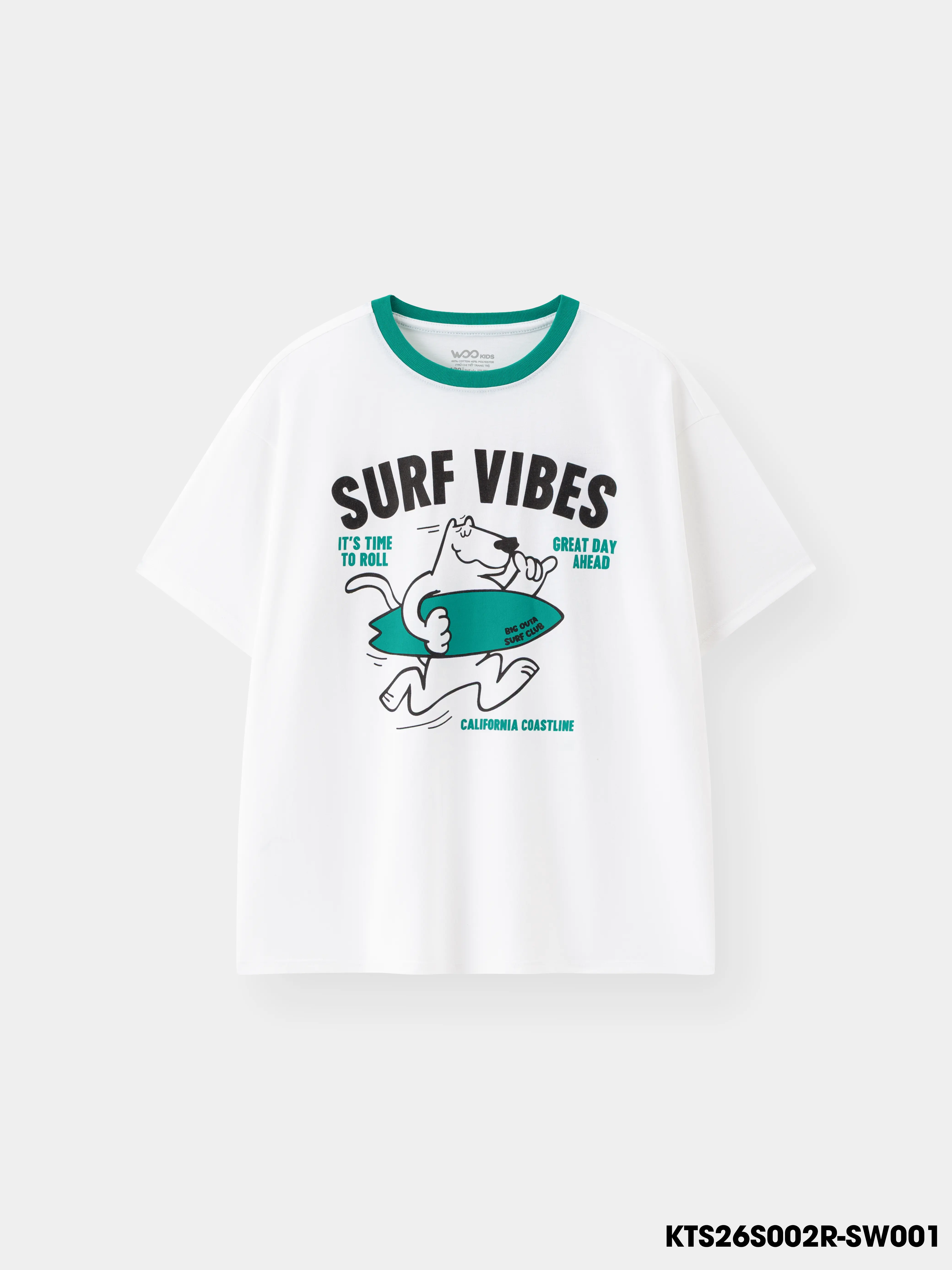 Áo Thun Không Cổ Bé Trai KTS26S002R