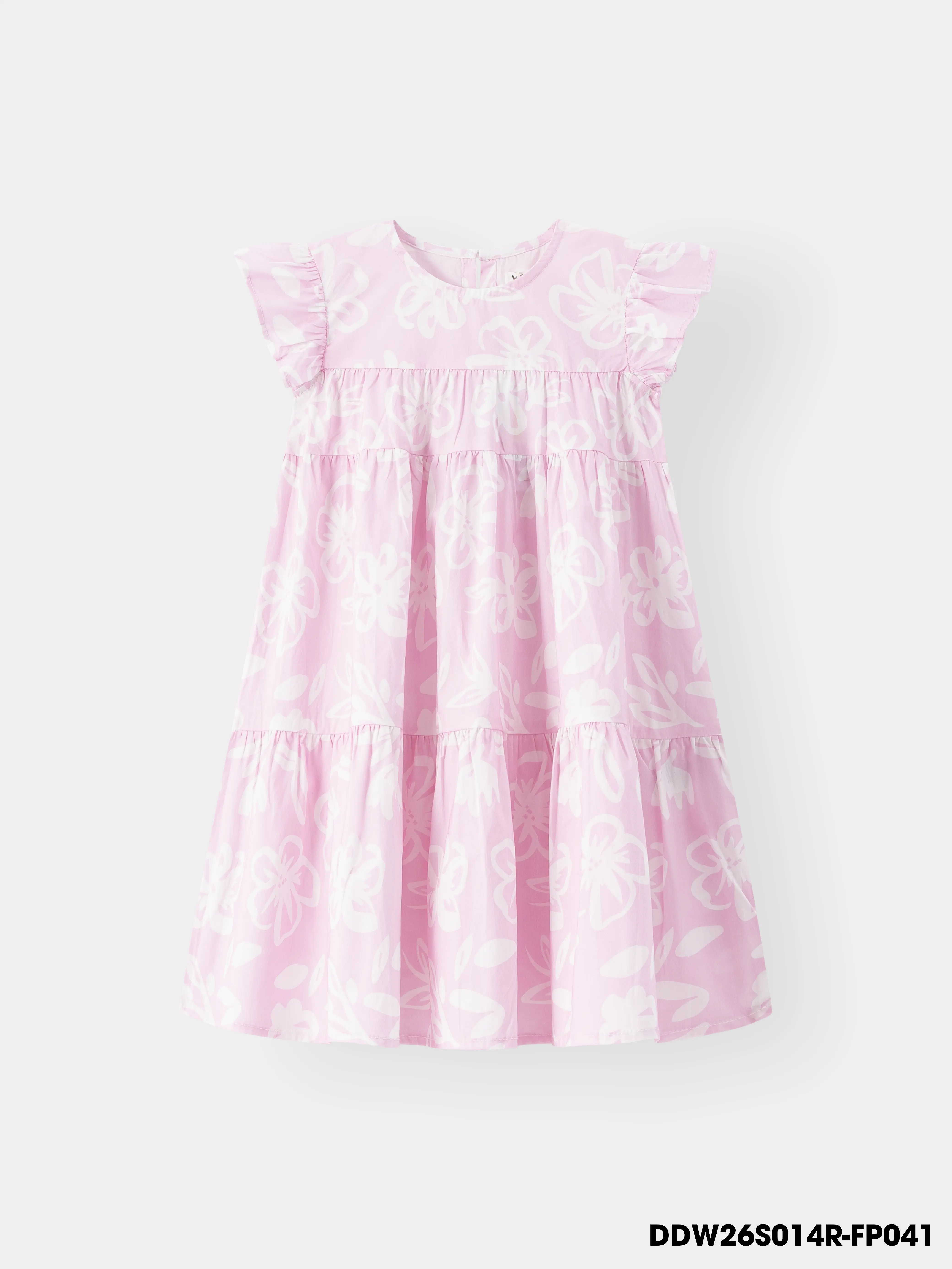Váy Liền Dệt Thoi Bé Gái DDW26S014R