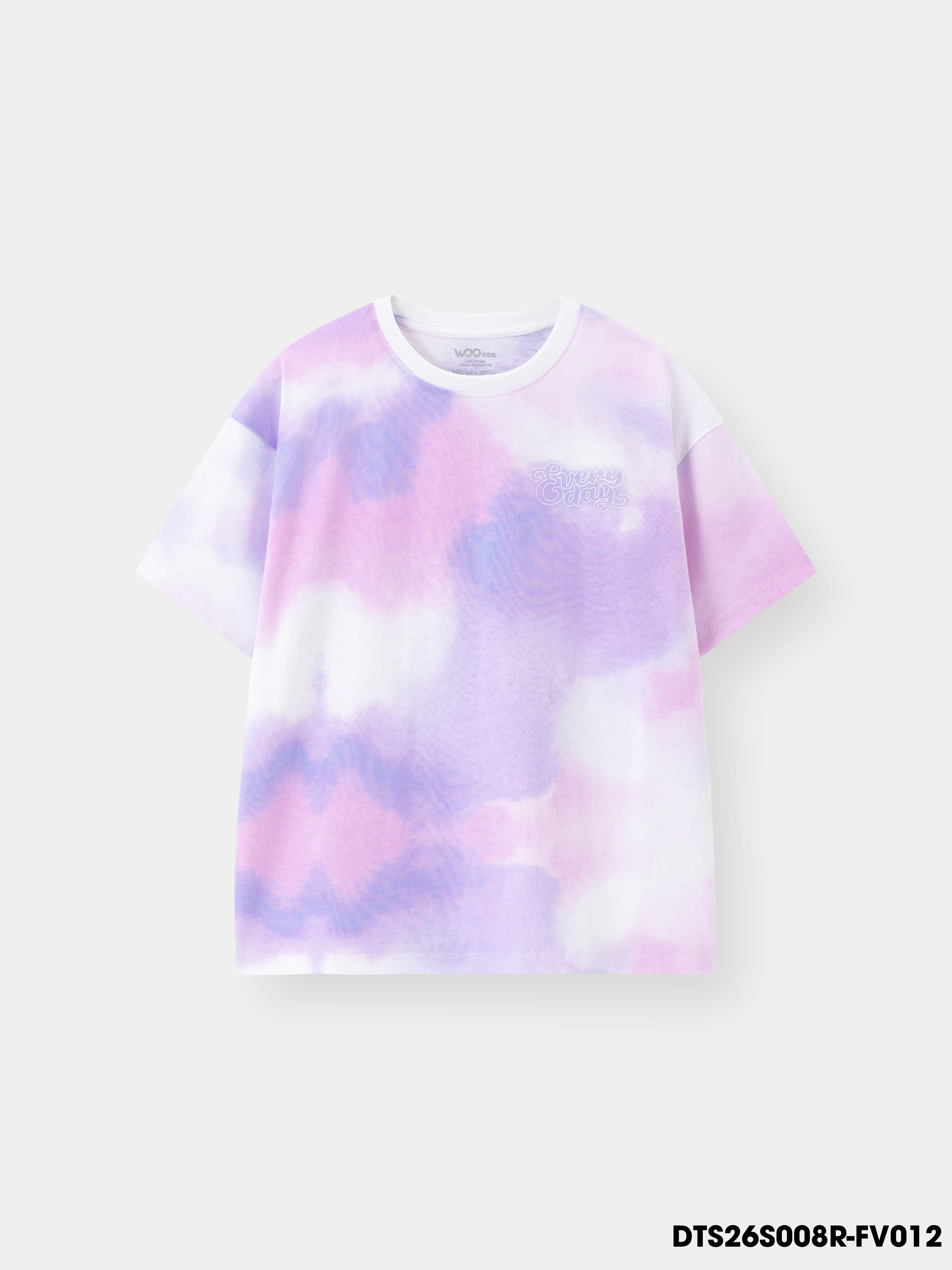 Áo Thun Không Cổ Bé Gái DTS26S008R