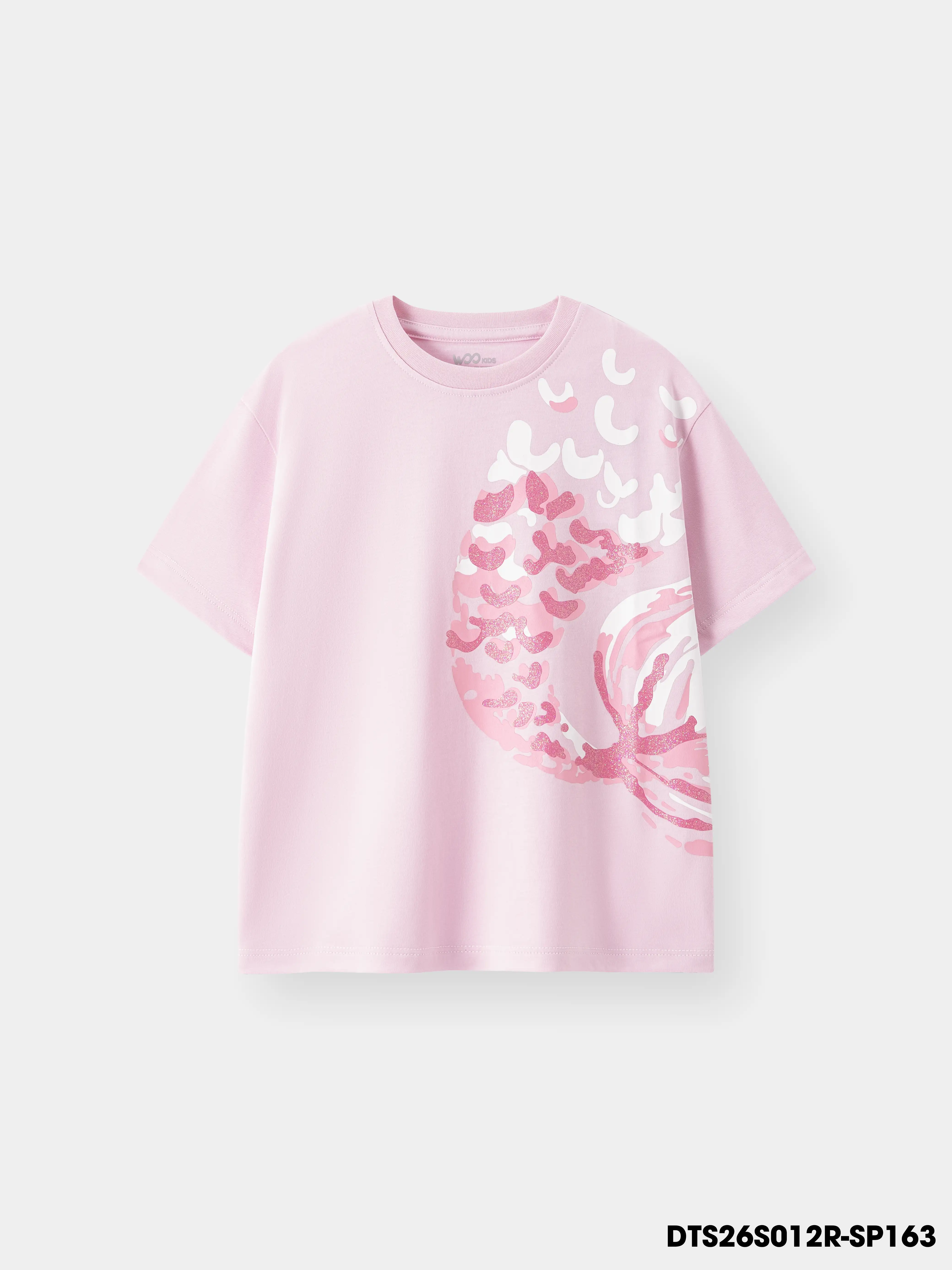 Áo Thun Không Cổ Bé Gái DTS26S012R