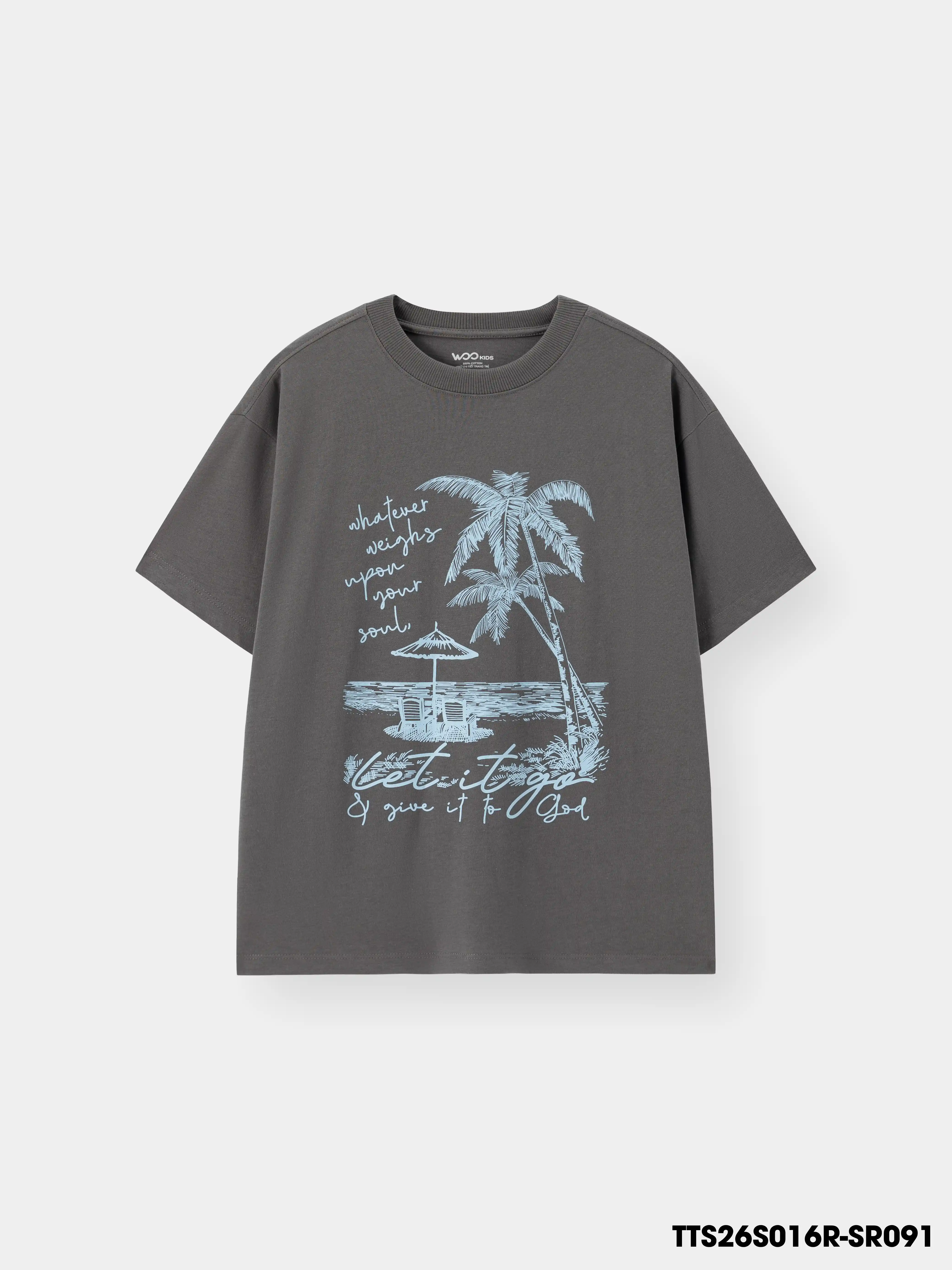 Áo Thun Không Cổ Bé Trai TTS26S016R