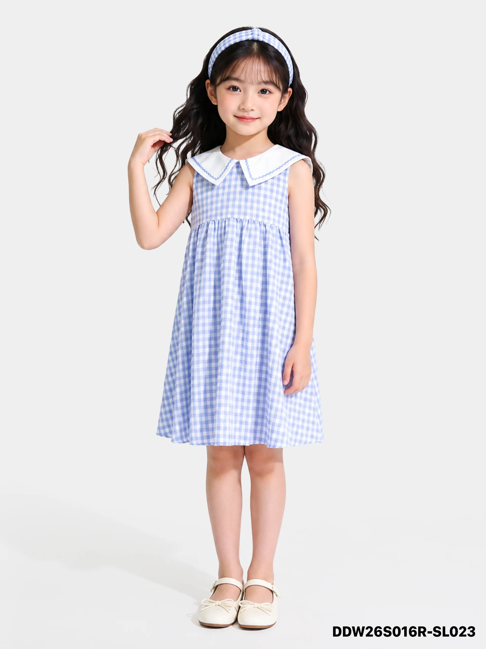 Váy Liền Dệt Thoi Bé Gái DDW26S016R