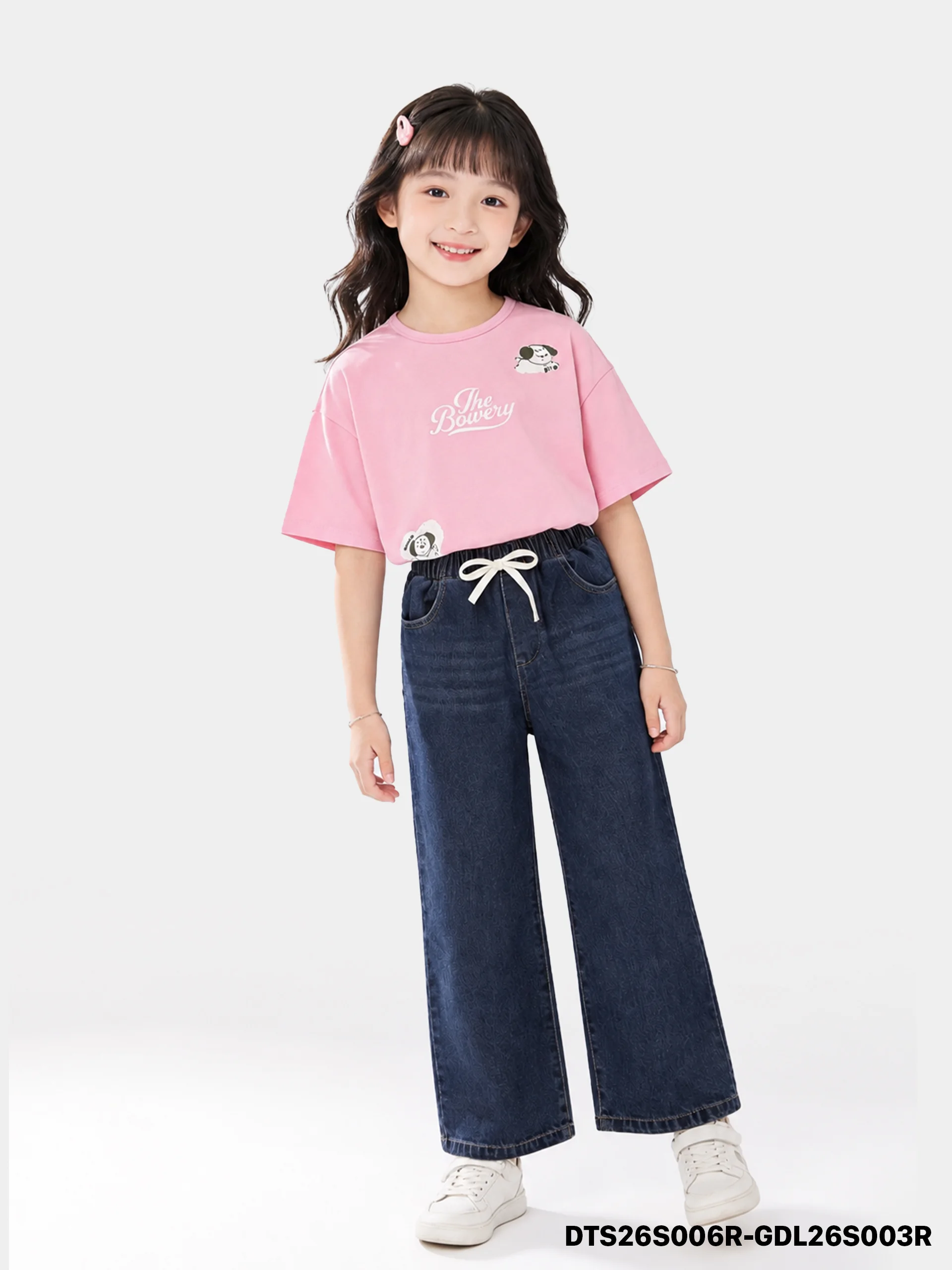 Áo Thun Không Cổ Bé Gái DTS26S006R