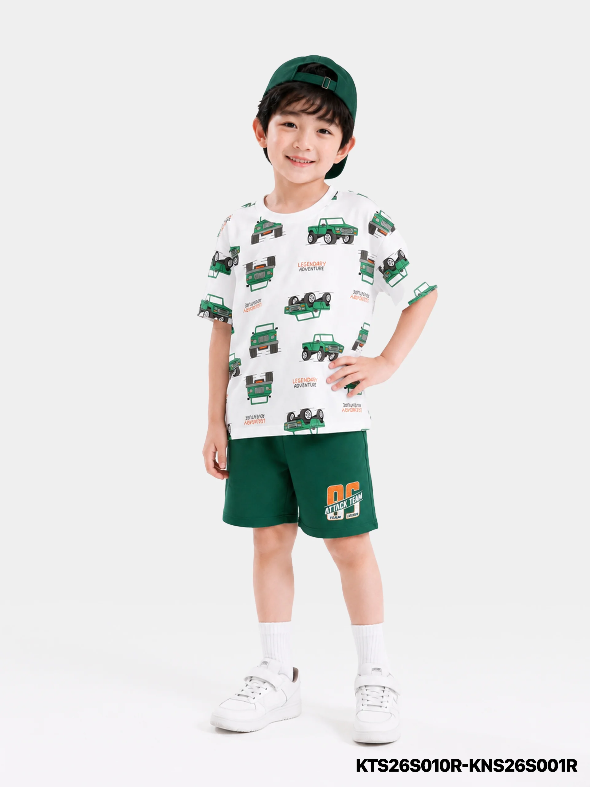 Áo Thun Không Cổ Bé Trai KTS26S010R
