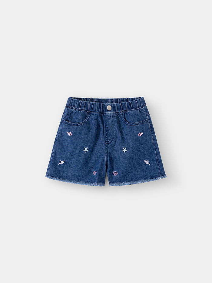 Quần Short Jean Bé Gái GDS25S002R