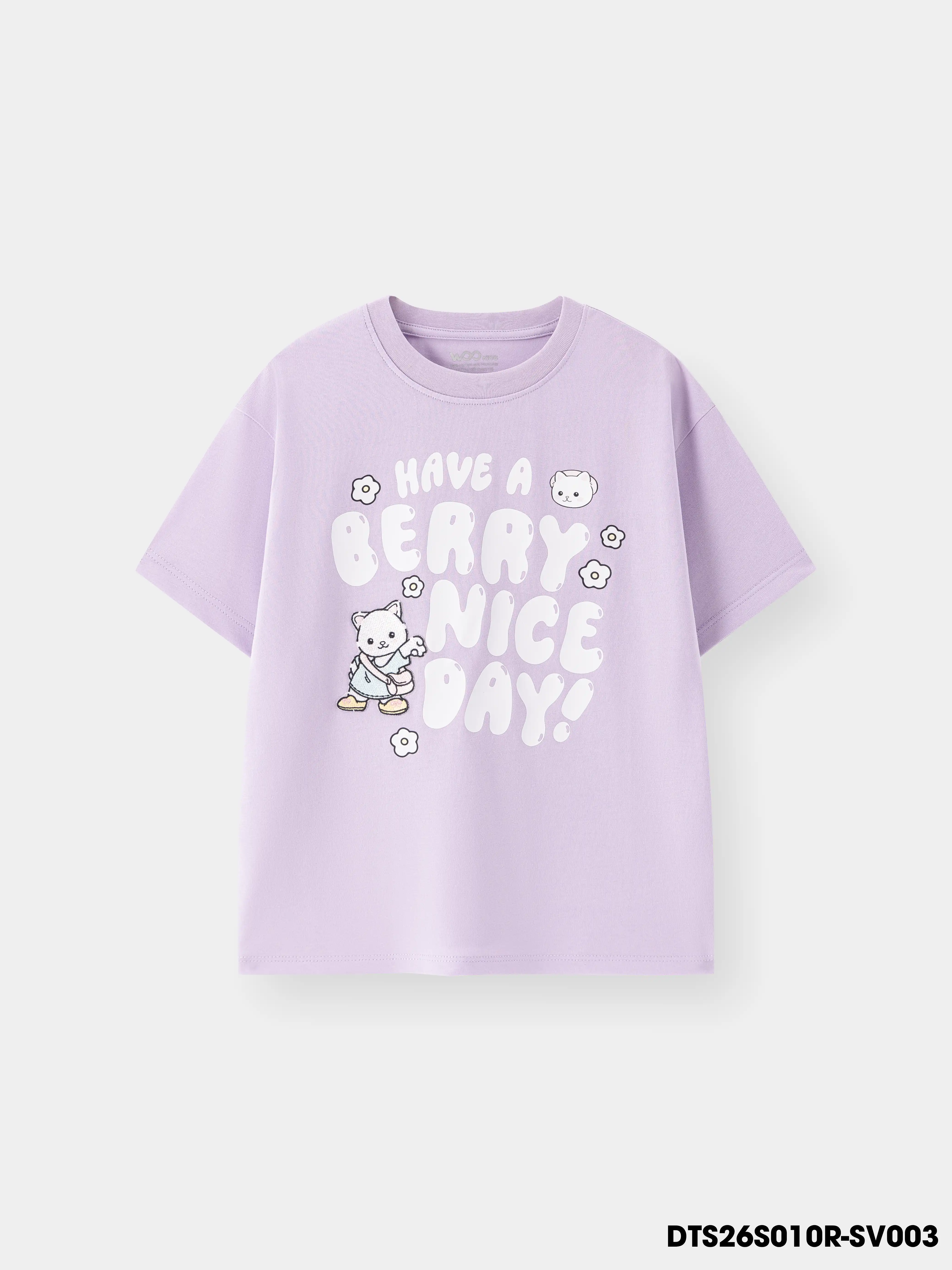 Áo Thun Không Cổ Bé Gái DTS26S010R