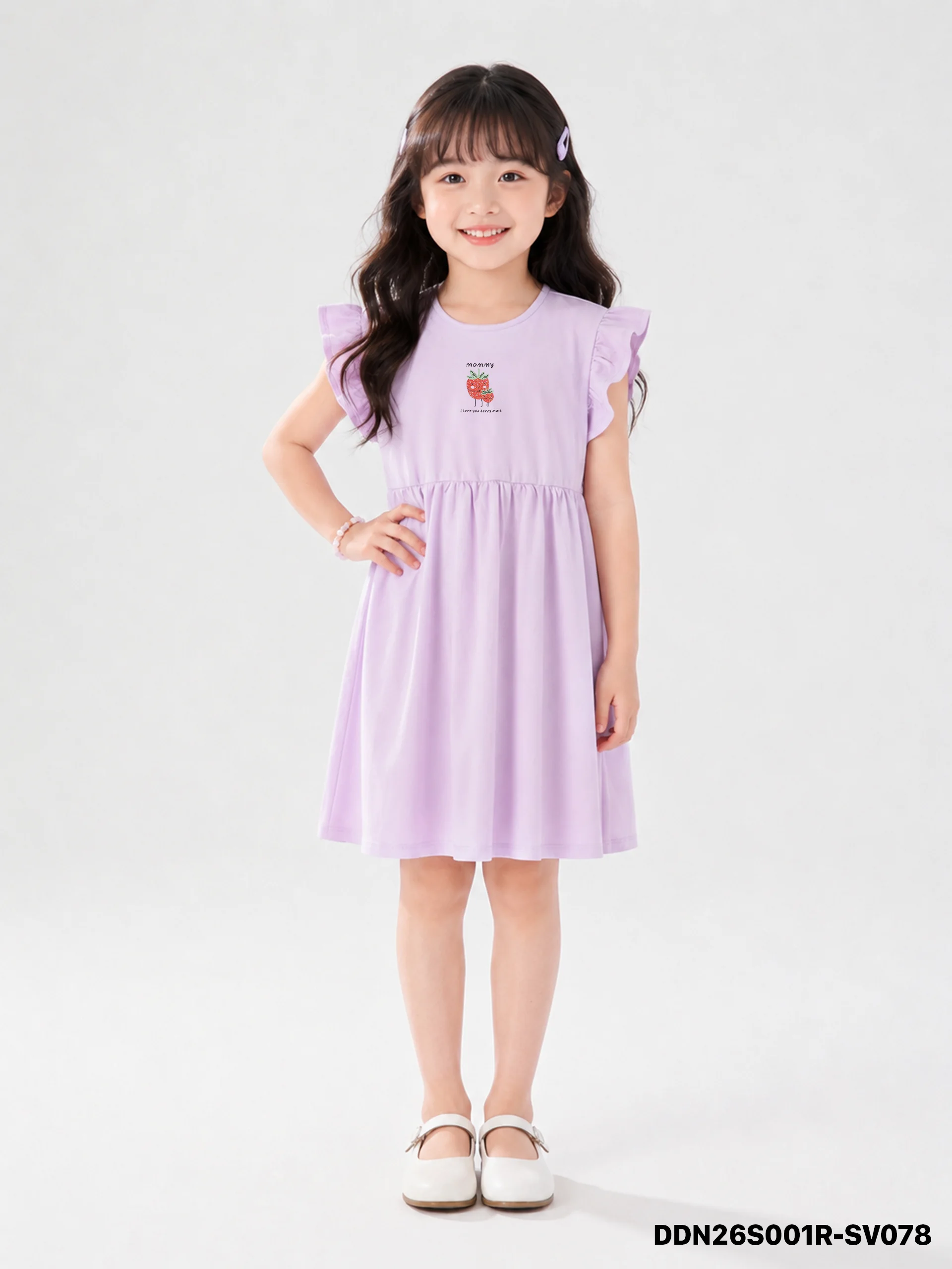 Váy Liền Dệt Kim Bé Gái DDN26S001R