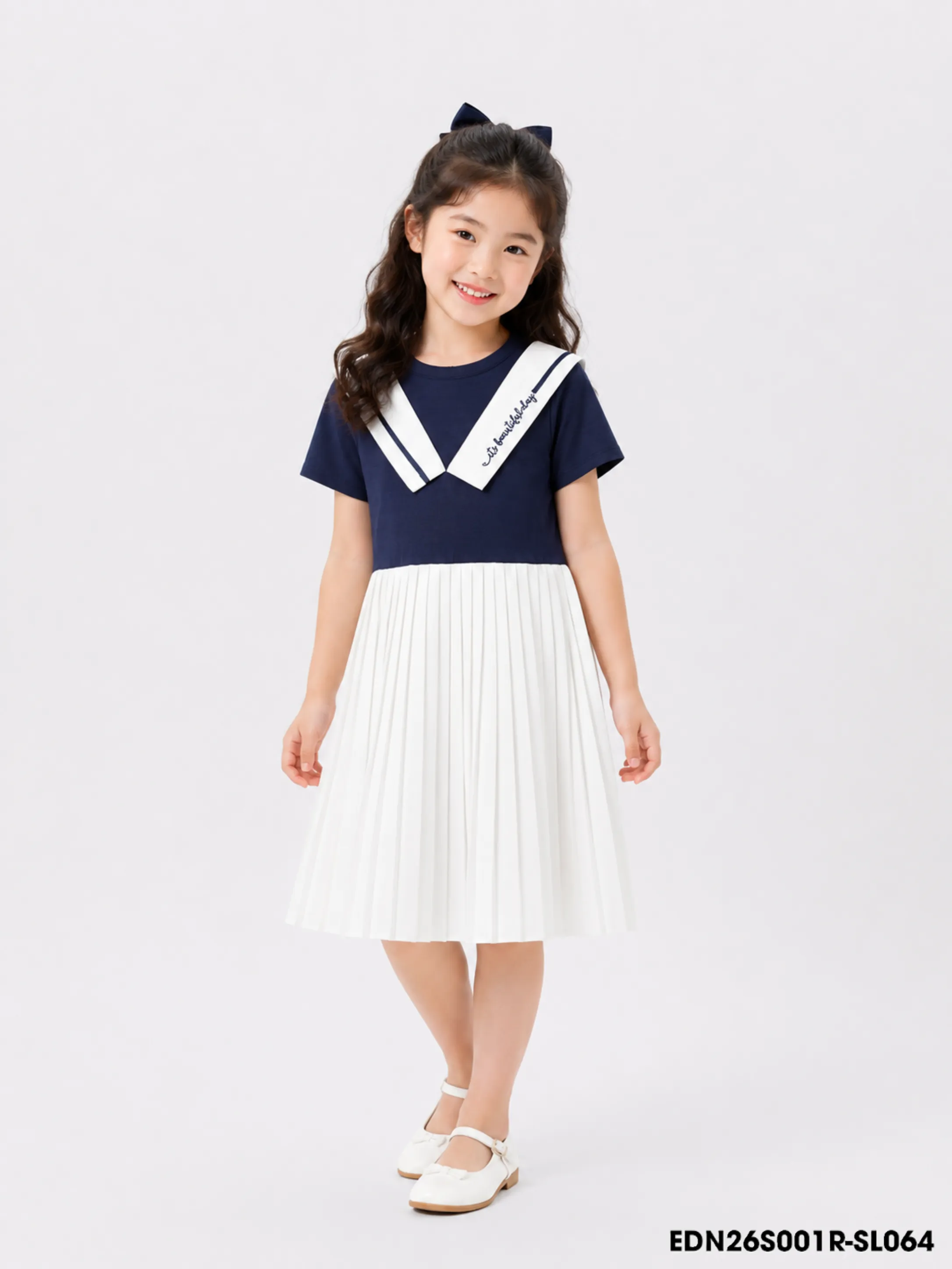 Váy Liền Dệt Kim Bé Gái EDN26S001R