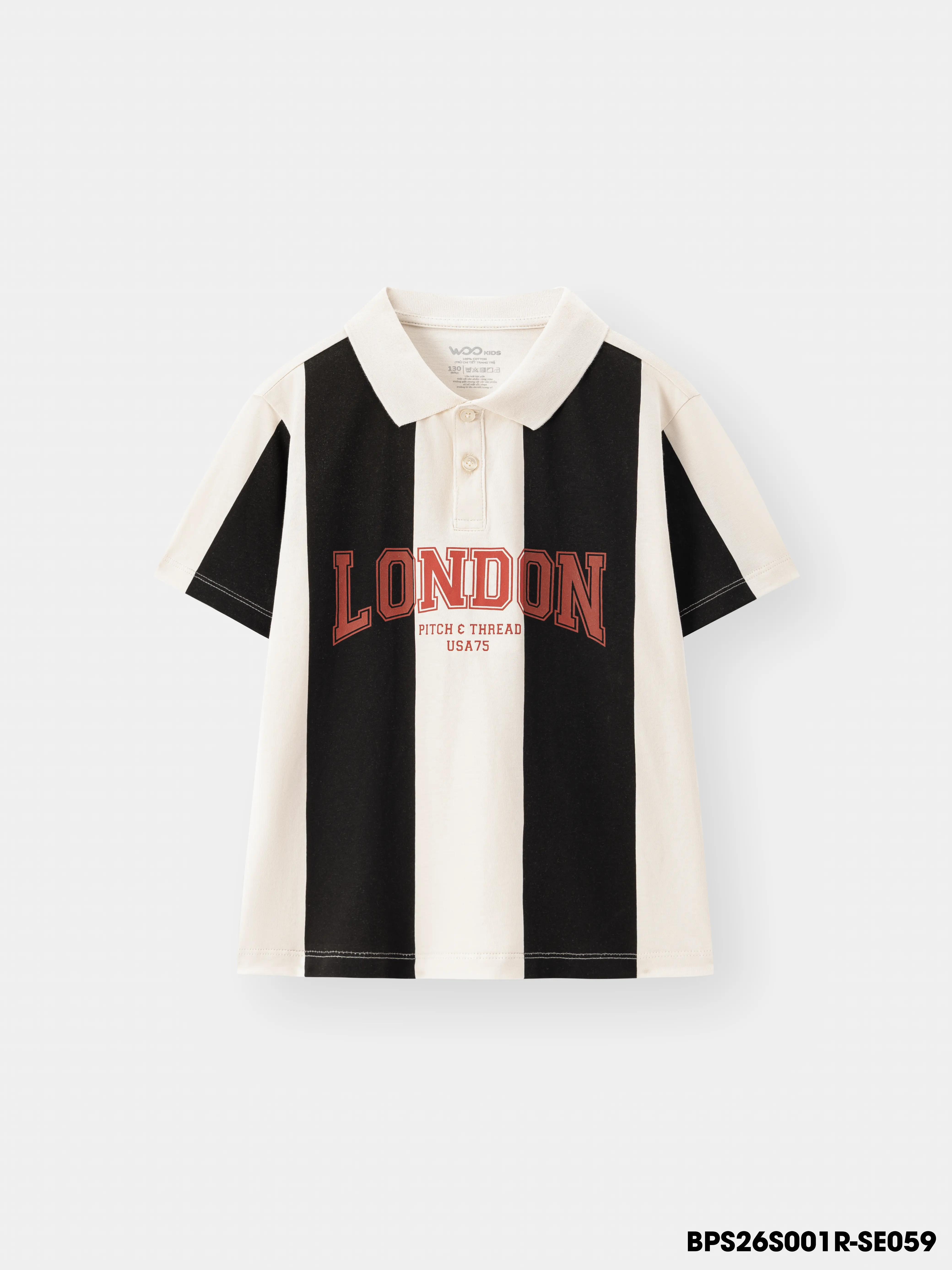 Áo Thun Có Cổ Bé Trai BPS26S001R