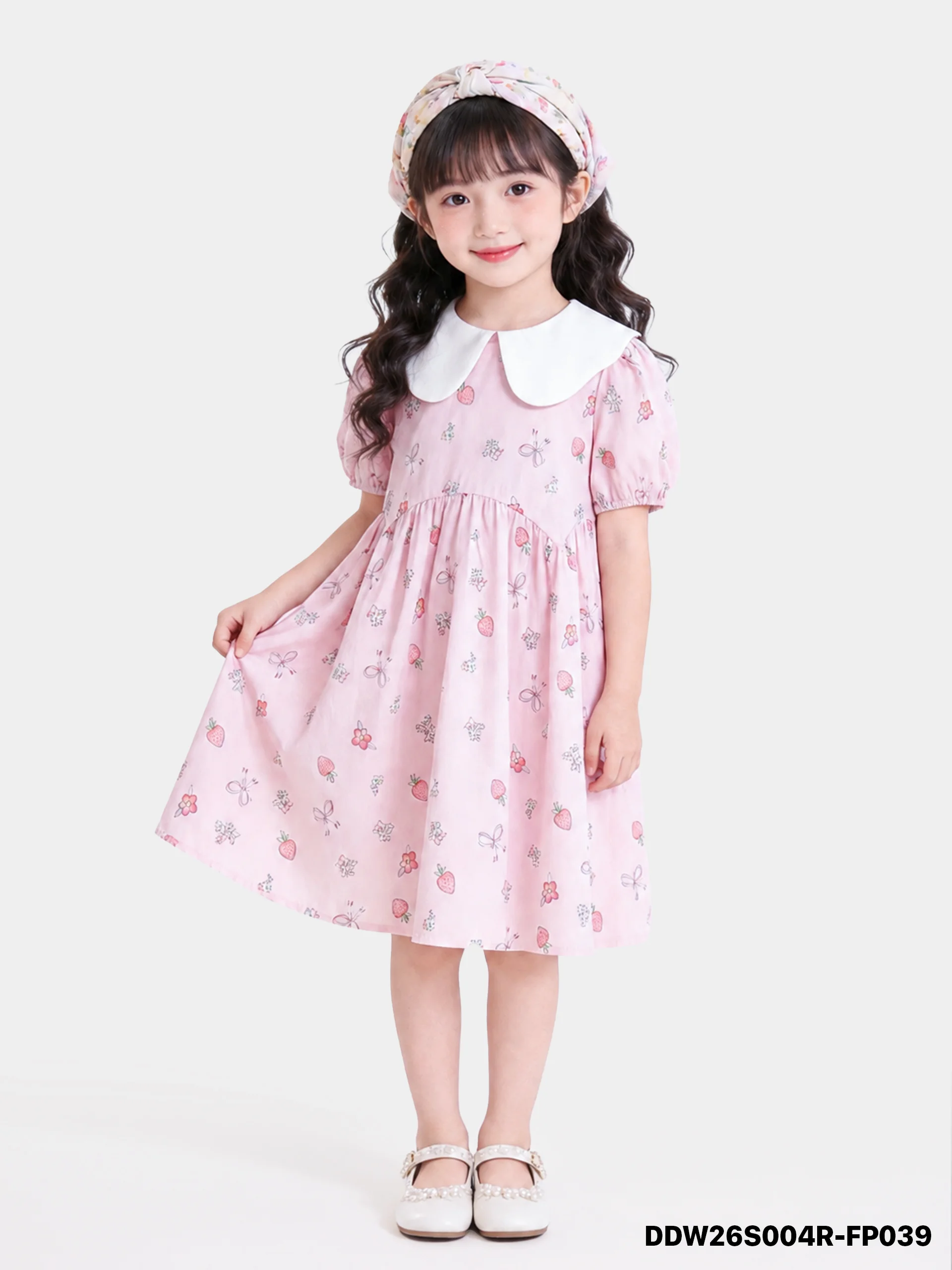 Váy Liền Dệt Thoi Bé Gái DDW26S004R