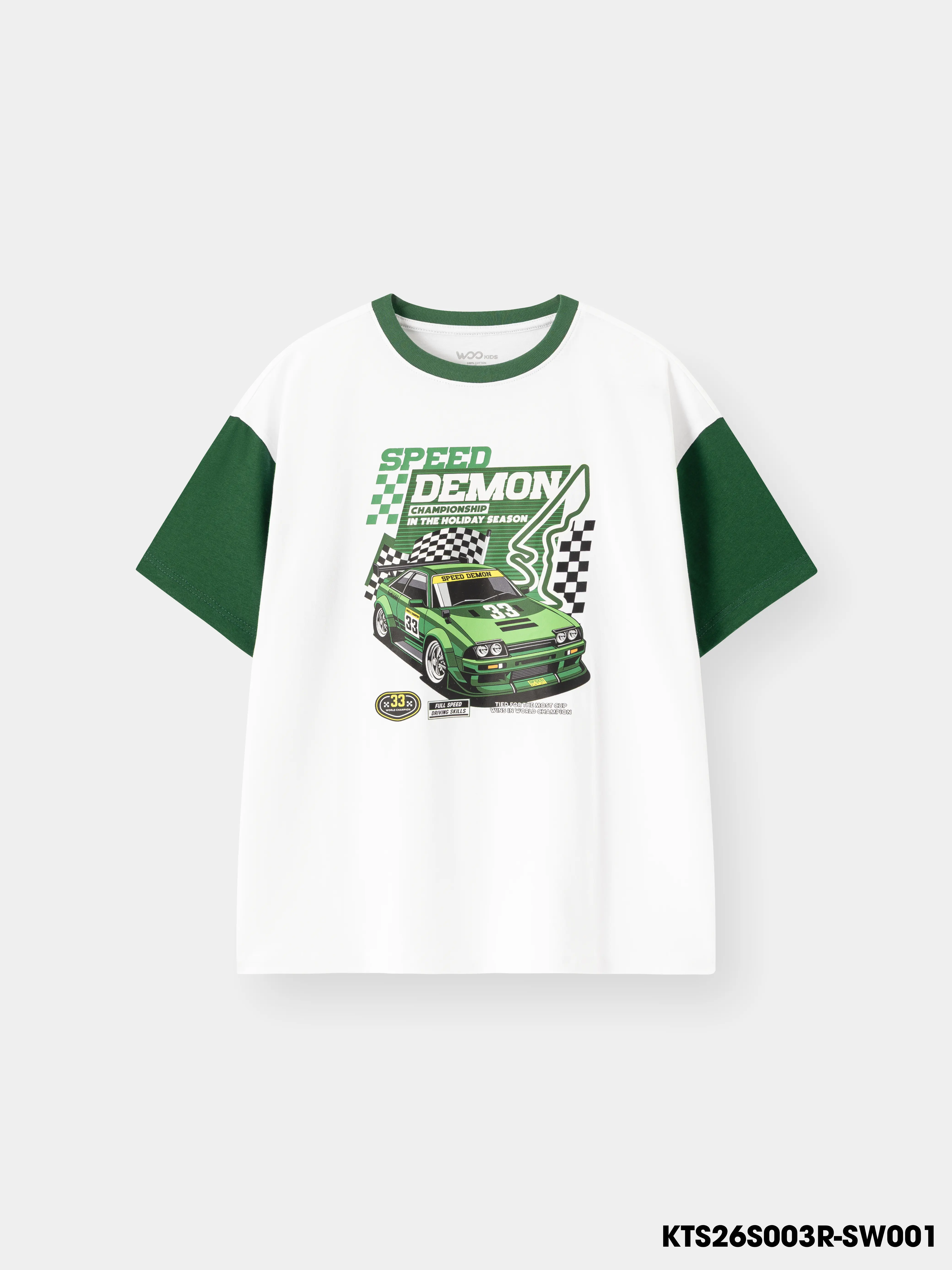 Áo Thun Không Cổ Bé Trai KTS26S003R