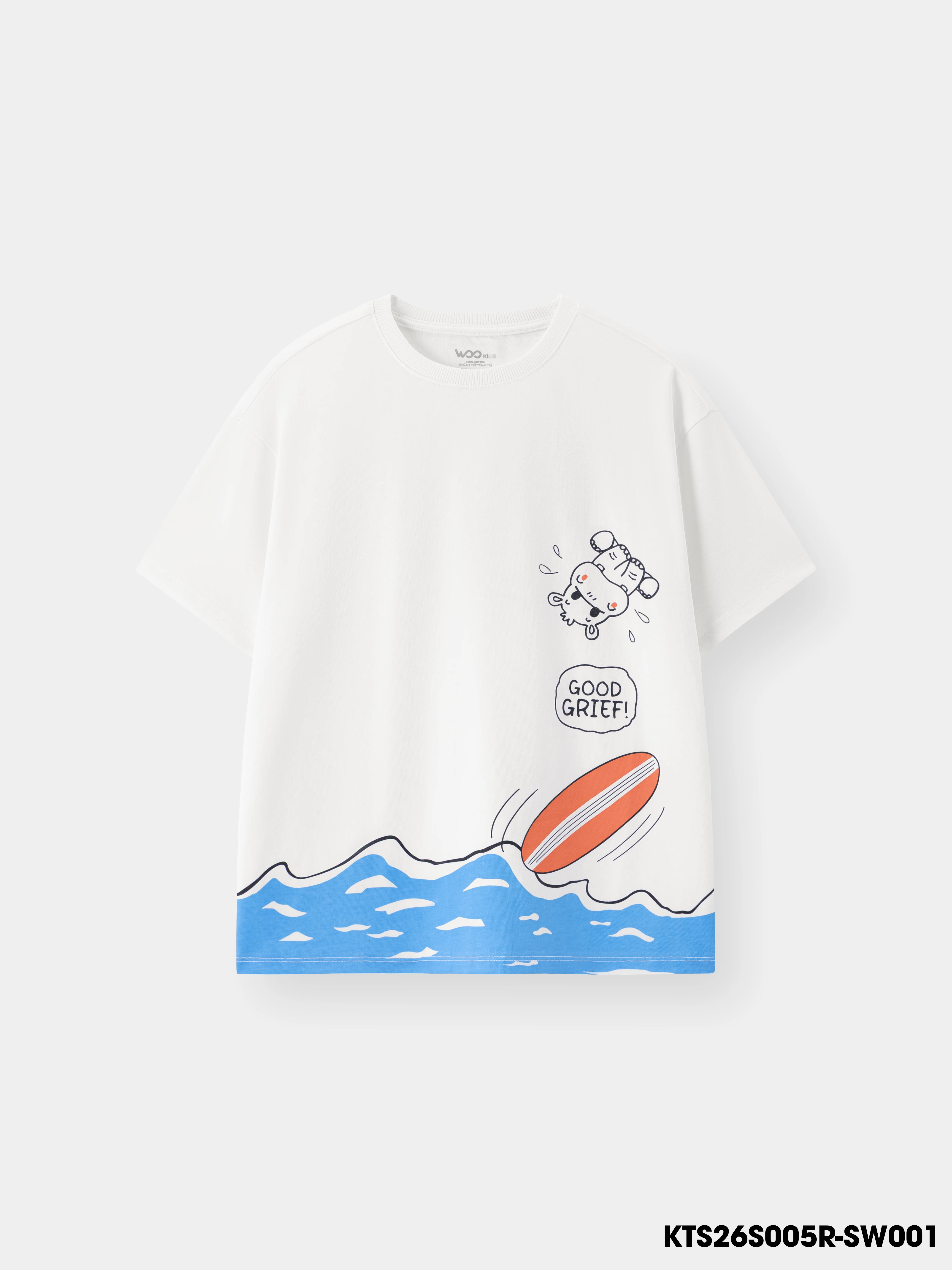 Áo Thun Không Cổ Bé Trai KTS26S005R