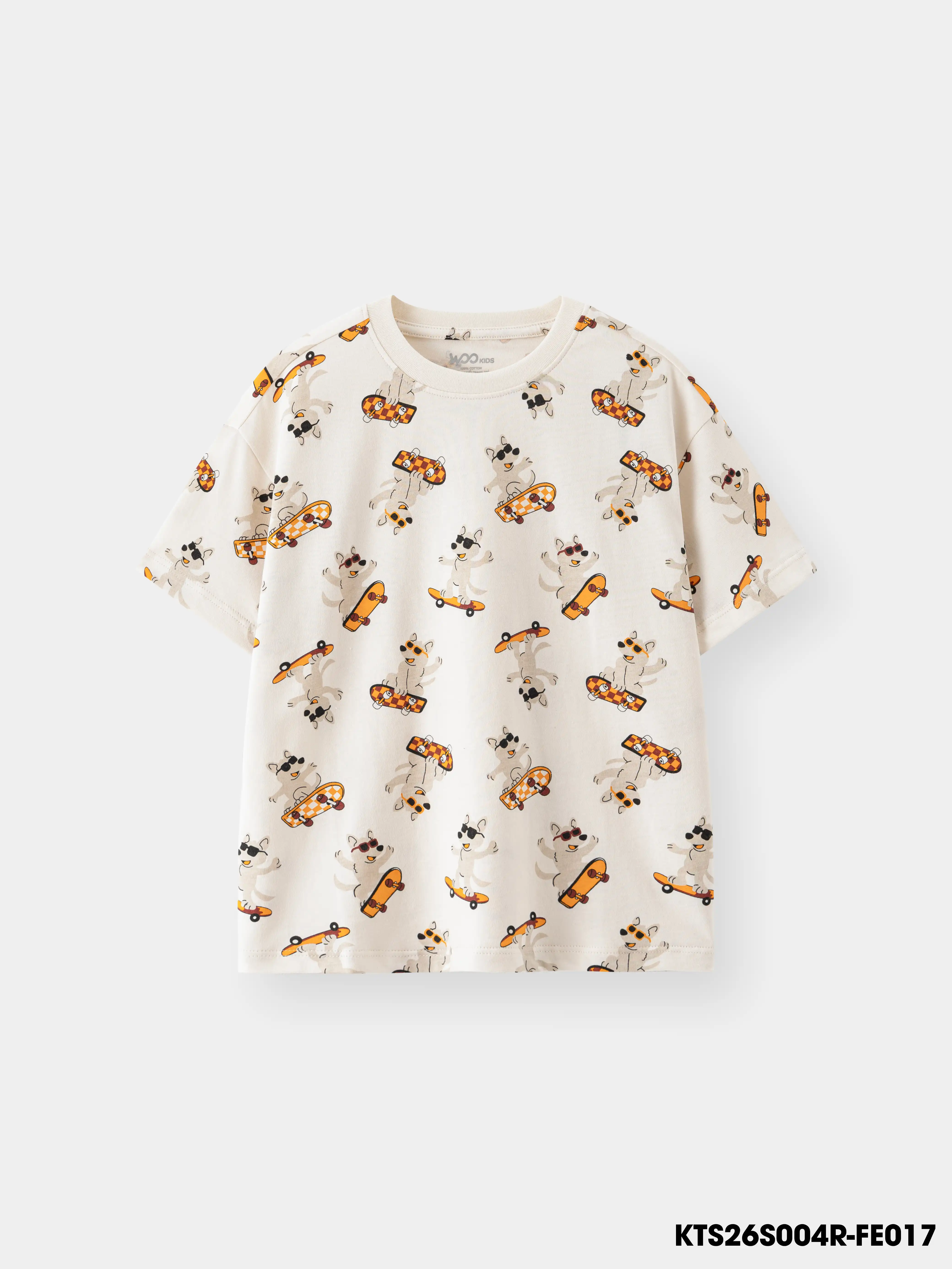 Áo Thun Không Cổ Bé Trai KTS26S004R