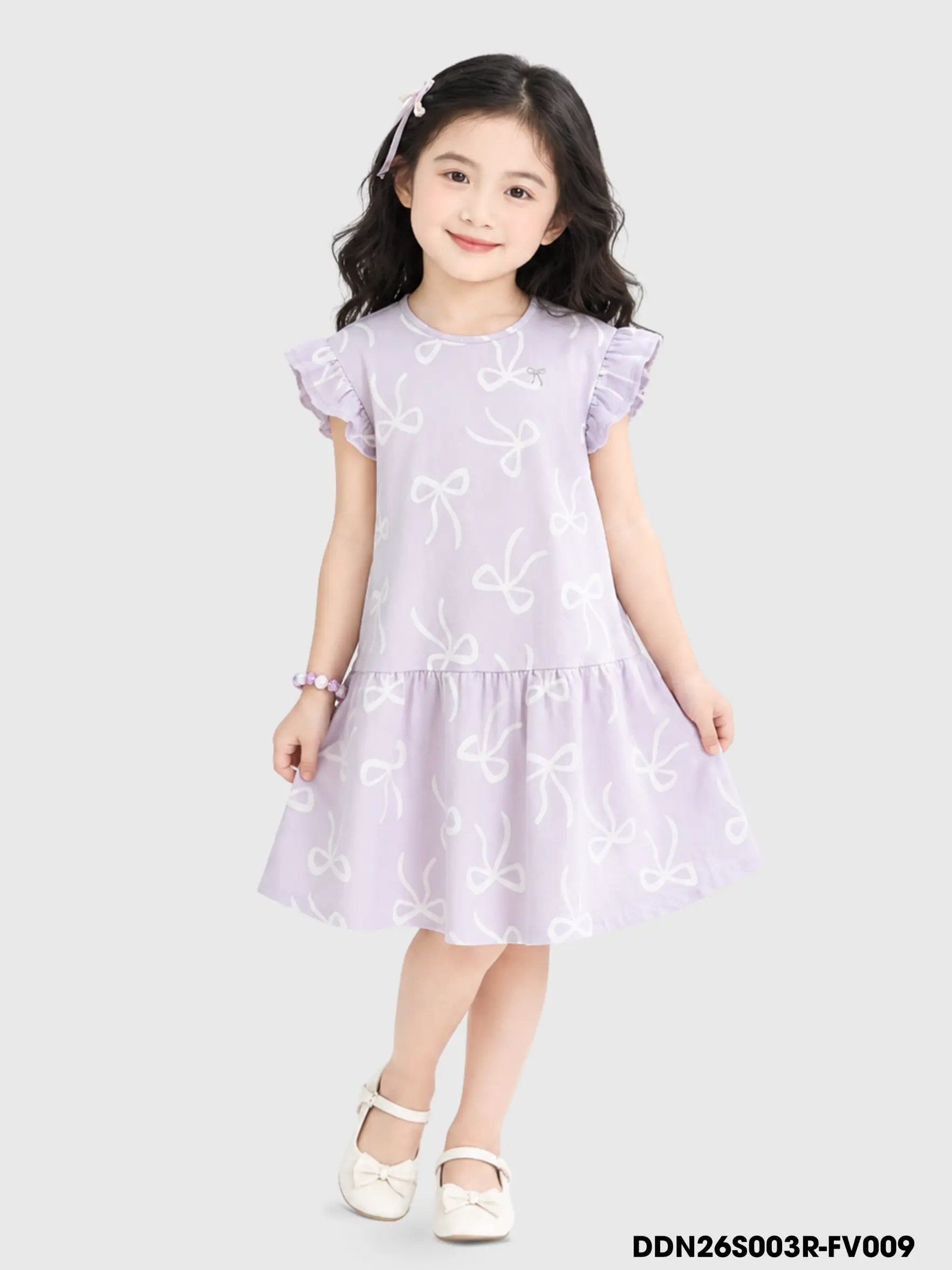 Váy Liền Dệt Kim Bé Gái DDN26S003R