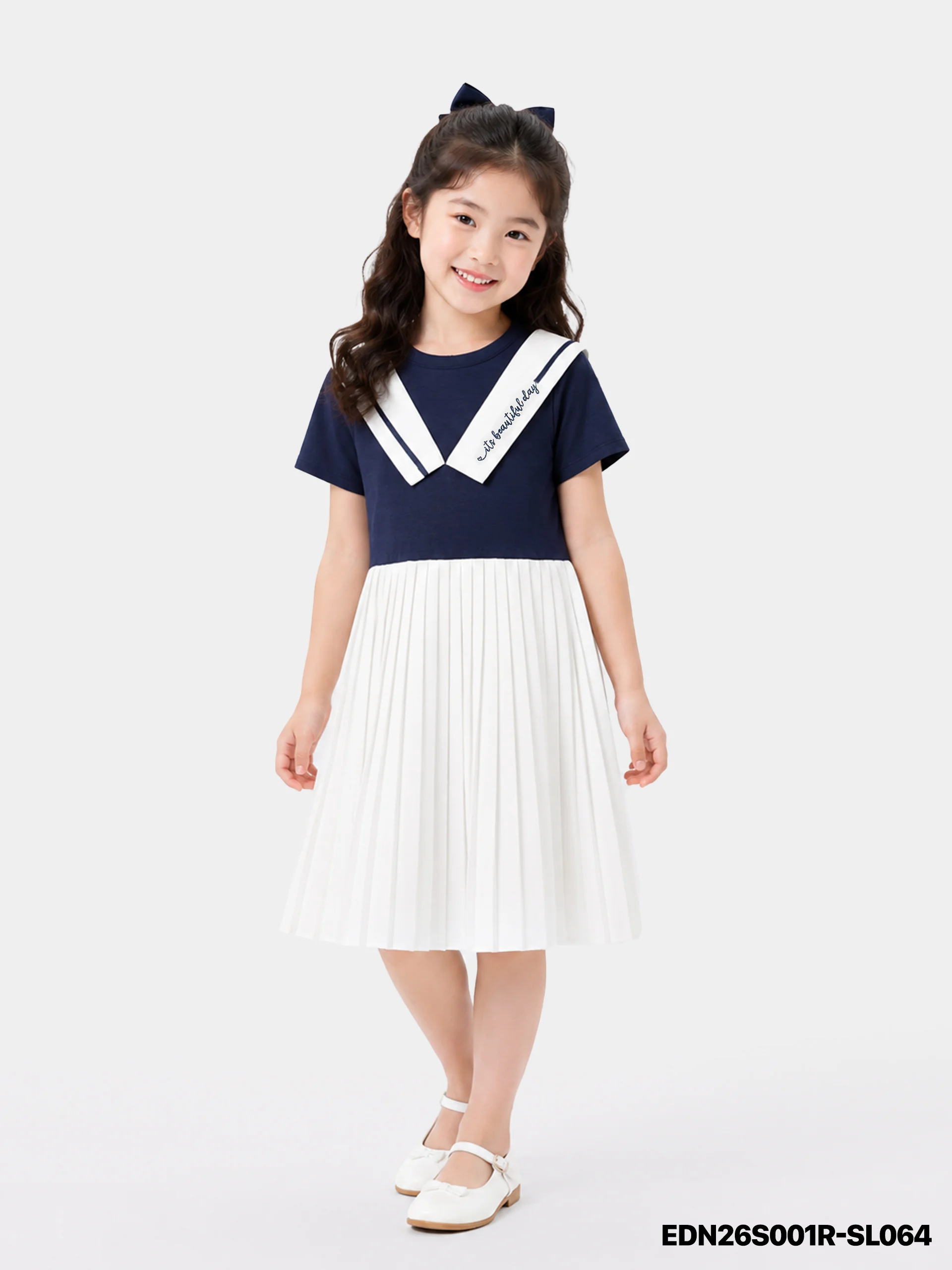 Váy Liền Dệt Kim Bé Gái EDN26S001R