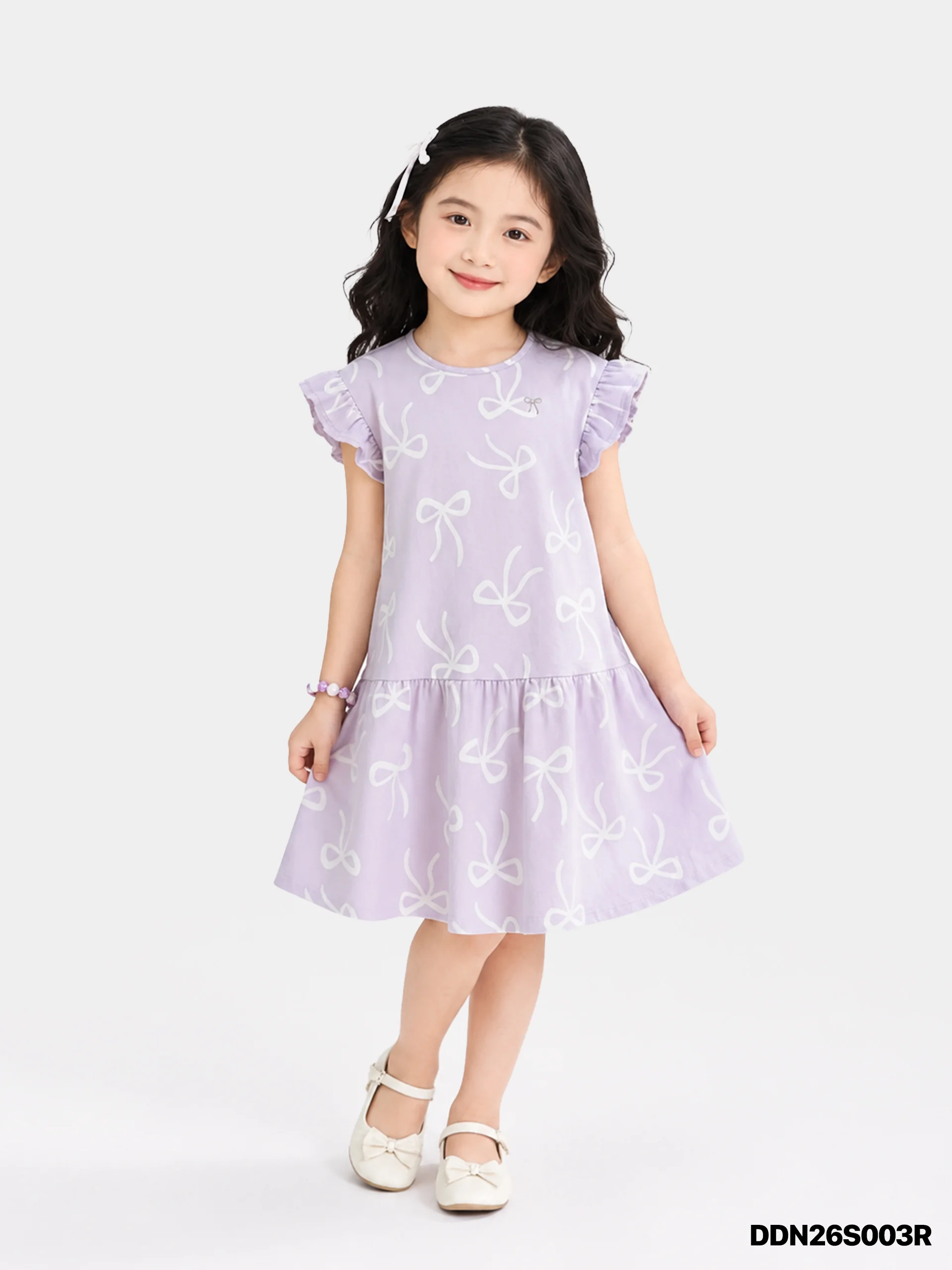 Váy Liền Dệt Kim Bé Gái DDN26S003R