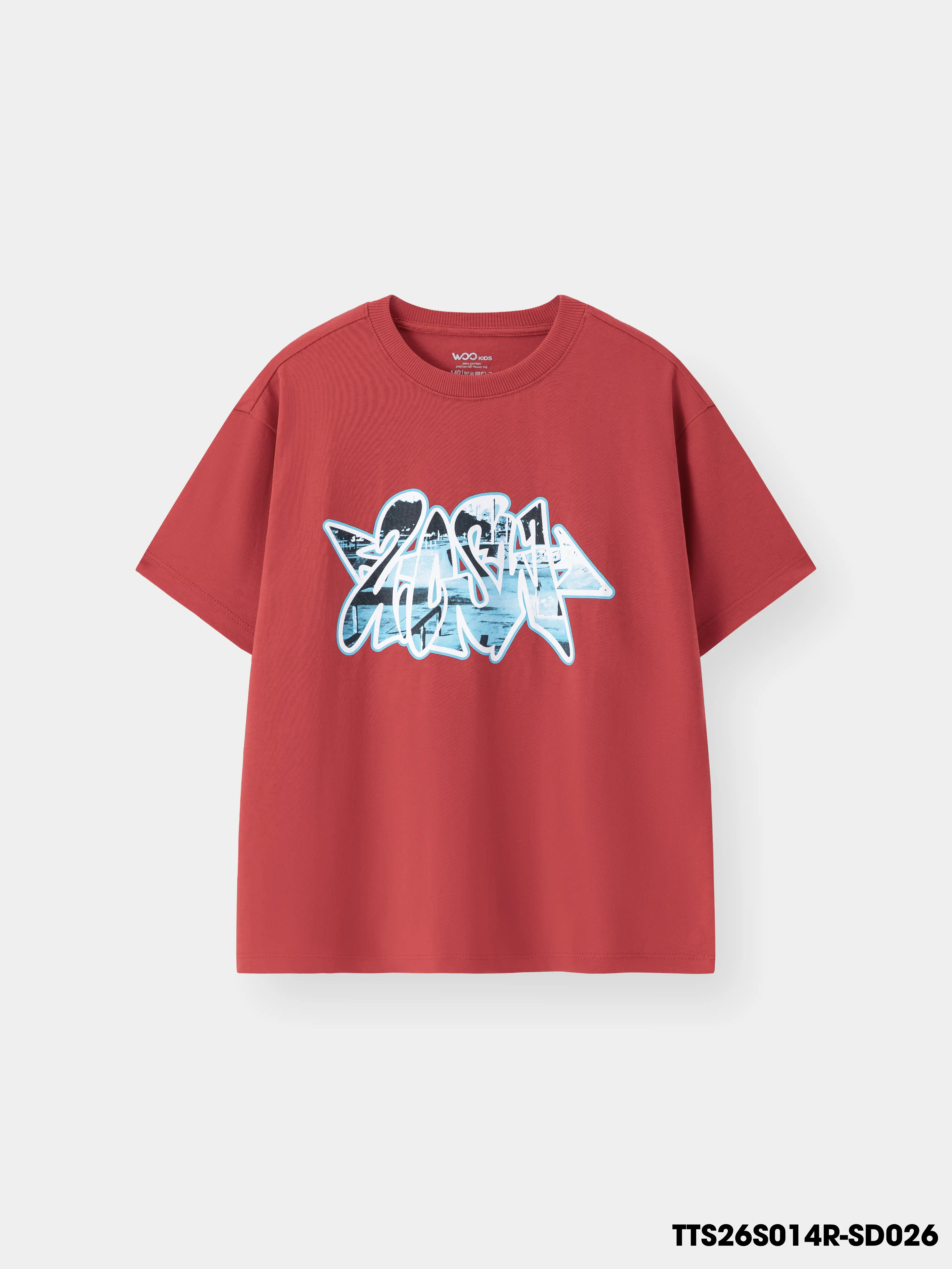 Áo Thun Không Cổ Bé Trai TTS26S014R