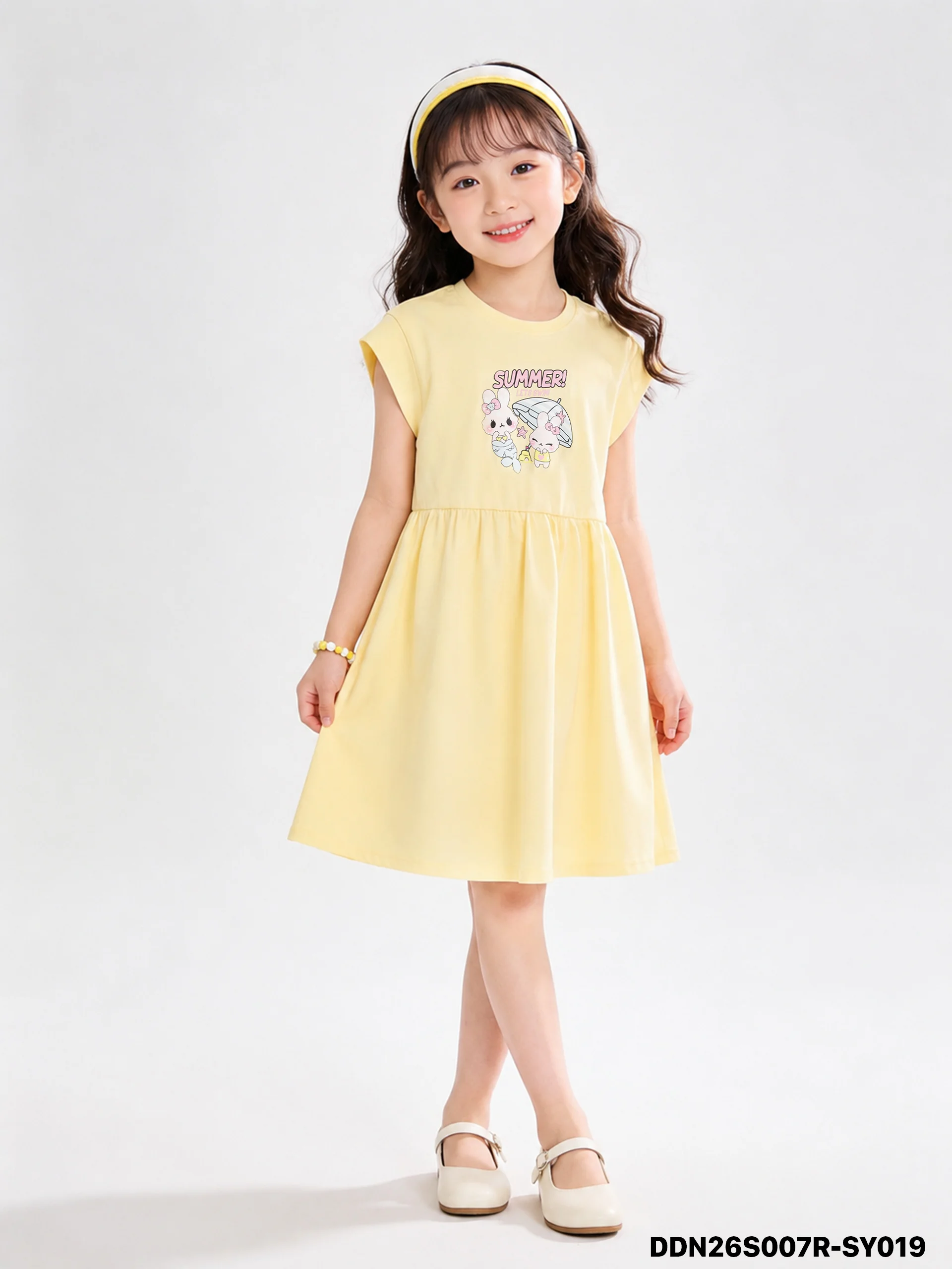 Váy Liền Dệt Kim Bé Gái  DDN26S007R