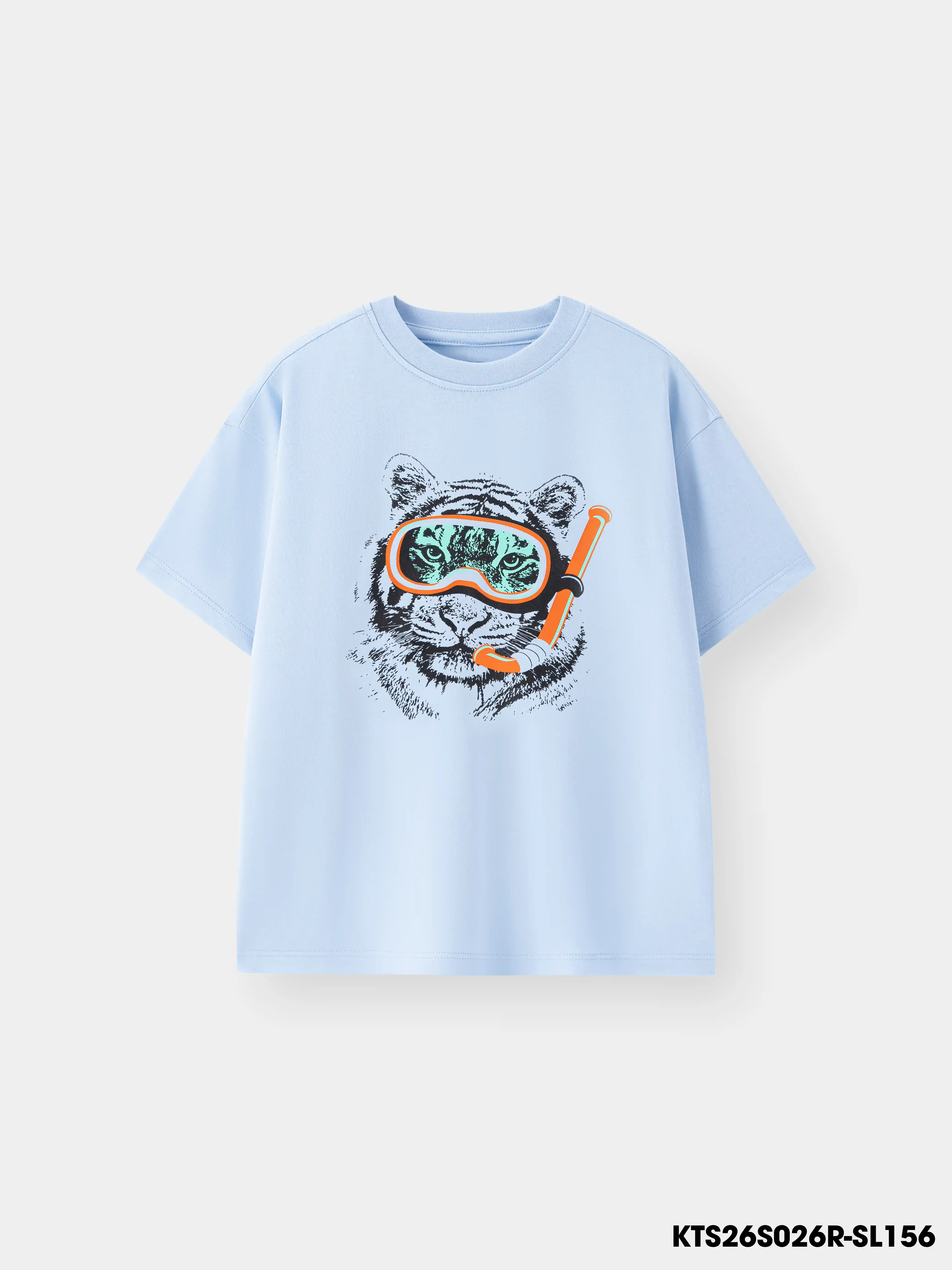Áo Thun Không Cổ Bé Trai KTS26S026R
